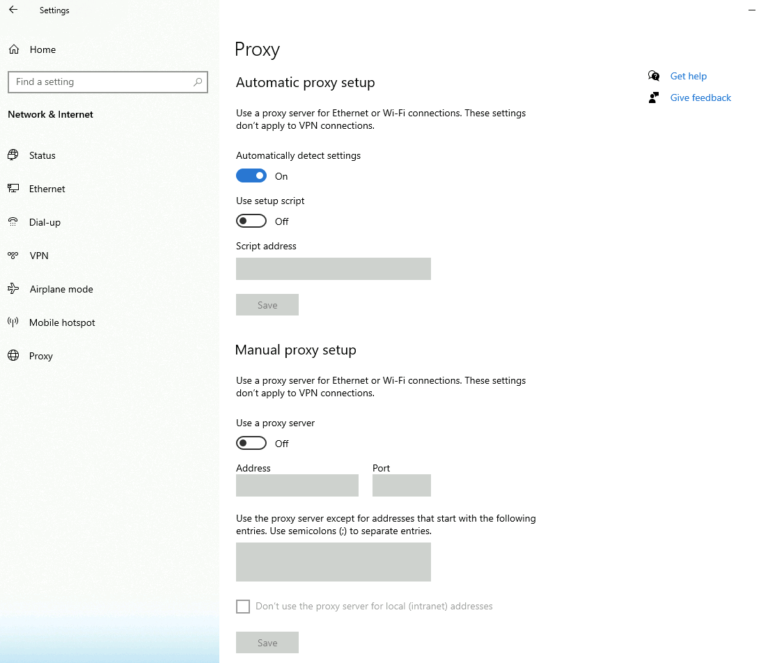 KB - Windows Proxy configuration - Digital Workspace